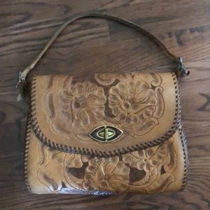 3 for 15 , Hand Tooled Mexican leather bag